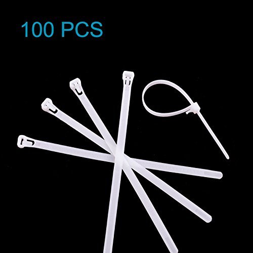 C2G / Cables To Go 43036 4-Inch Cable Ties - 100 Pack (Black) N5