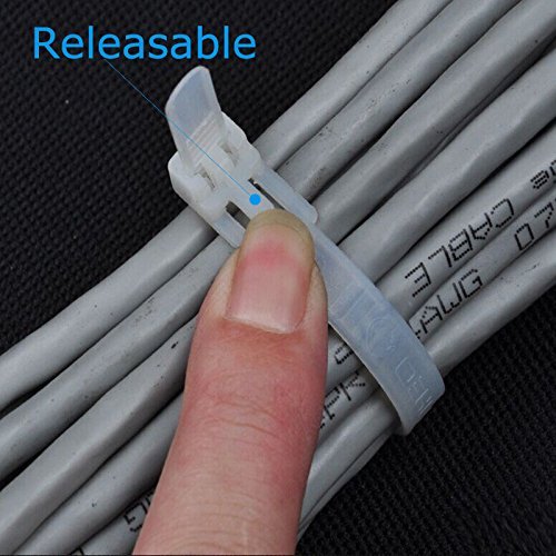 C2G / Cables To Go 43036 4-Inch Cable Ties - 100 Pack (Black) N8