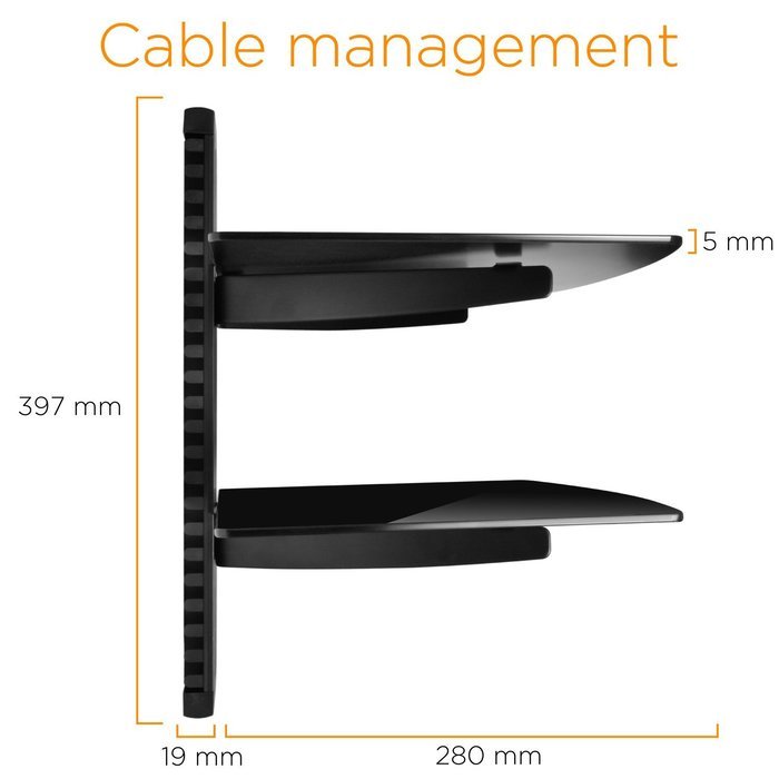 TV Wall Mount, Ematic TV Wall Mount Kit with Cable Organization for DVD Players, DVRs and Console Gaming Systems... N14