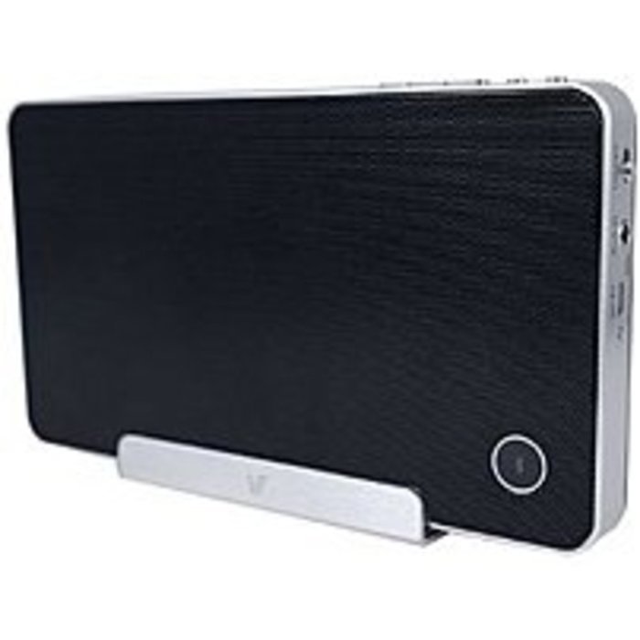 V7 SP5500-BT-BLK-9NC SP5500 Portable Wireless Bluetooth Speaker and Stand - Black