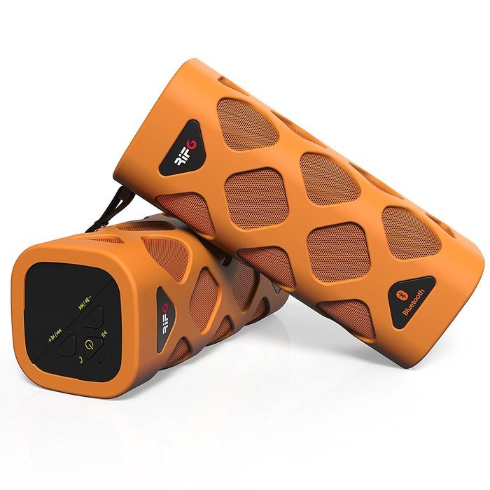 RIF6 Bluetooth CSR 4.0 Speaker, Portable, Wireless, Rechargeable with 10W Power and 30 Hour Battery, Built-in... N6