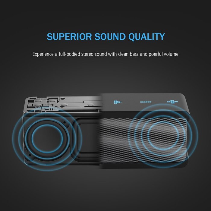 Zoweetek 10W+ MaxBass NFC Technology Ultra Portable Wireless Bluetooth Speaker : Louder Volume,More Bass,Water... N2
