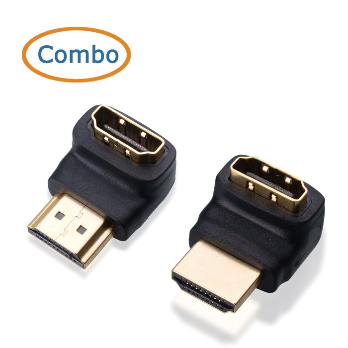 Cable Matters Combo, 270 Degree and 90 Degree HDMI Male to Female Adapter