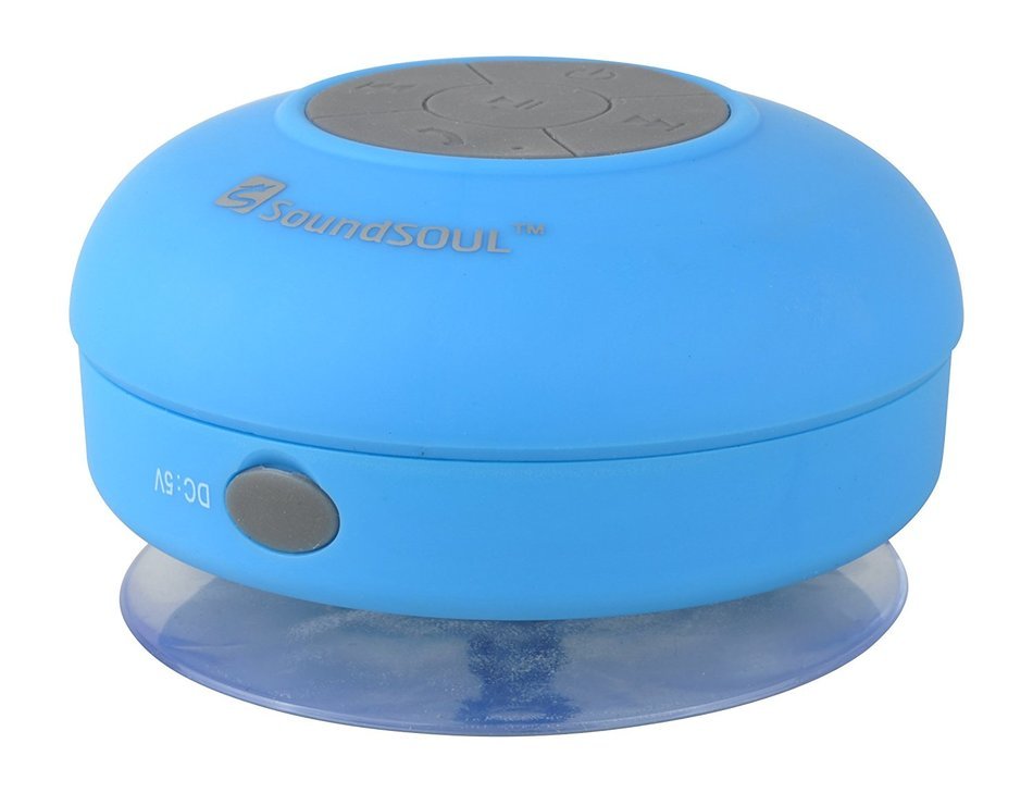 Soundsoul(tm) Waterproof Bluetooth Wireless Shower Speaker Portable Speakerphone (blue)