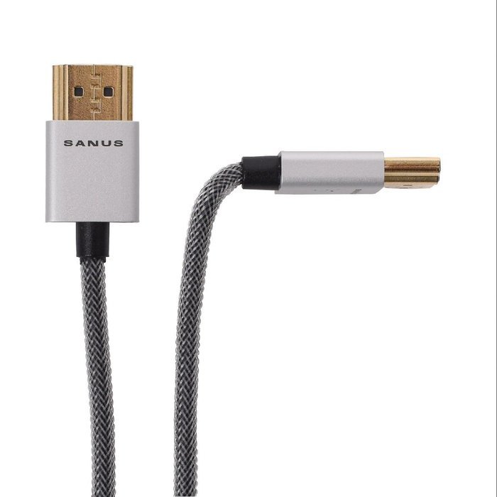 Sanus Super Slim 4' HDMI cable - 4 Feet - 18 Gbps High-Speed Supports Full 1080P, 4K, UltraHD, 3D, Ethernet, and...
