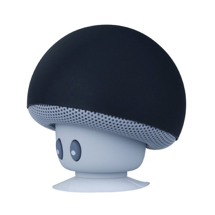 Infitary Wireless Bluetooth Speaker, Hands-free talk with Phone Stand Mushroom Bluetooth Speaker, Black N3