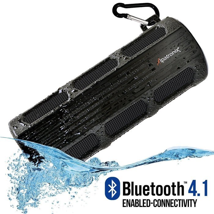 Waterproof Bluetooth Speaker, Alpatronix AX410 3000mAh Portable 12W Stereo Shockproof Wireless Speaker with Built-in...