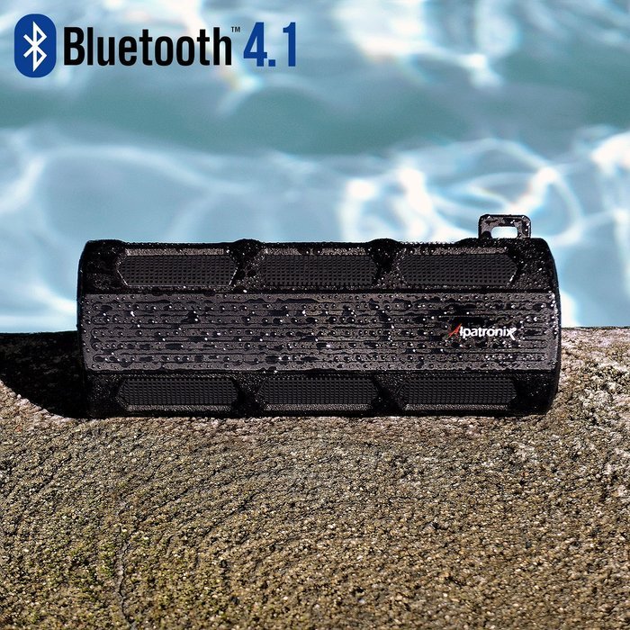 Waterproof Bluetooth Speaker, Alpatronix AX410 3000mAh Portable 12W Stereo Shockproof Wireless Speaker with Built-in... N7