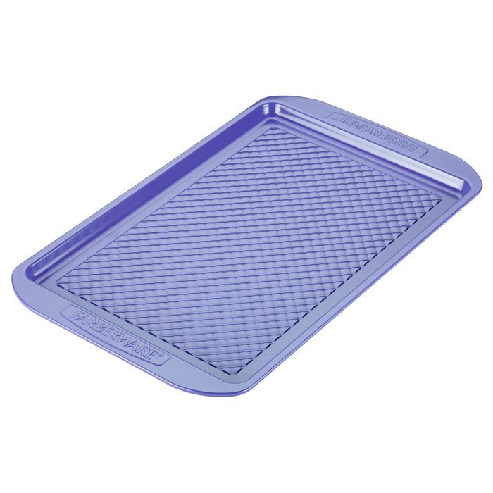 Farberware 46331 Purecook Hybrid Ceramic Nonstick Bakeware Baking Sheet and Cookie Pan, 10" x 15", Lavender