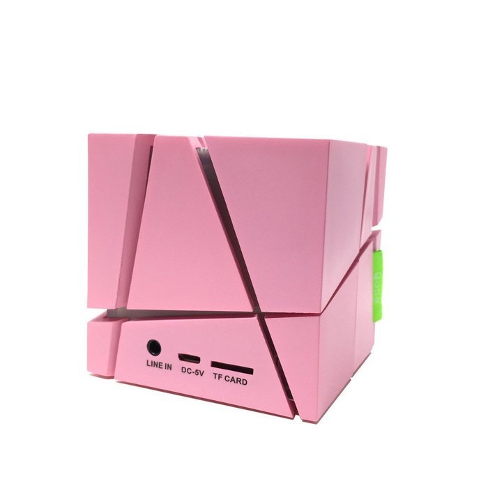 Multifunctional Bluetooth Stereos Speaker, S LEGIT&reg; [Pink] Hi-Fi Portable Bluetooth Stereos Magic Cube Speaker... N3