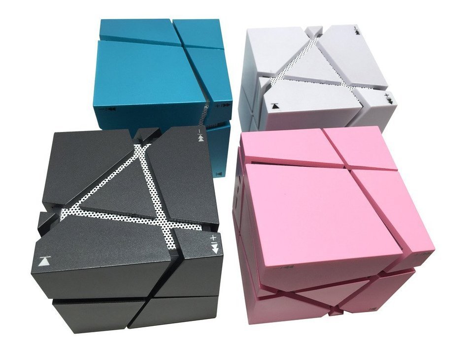Multifunctional Bluetooth Stereos Speaker, S LEGIT&reg; [Pink] Hi-Fi Portable Bluetooth Stereos Magic Cube Speaker... N6