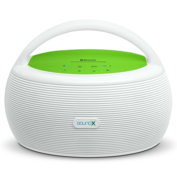 Singing Machine SMI440BT 20W Portable Bluetooth Audio Streaming for Smartphone, Computers and Tablets - White/...