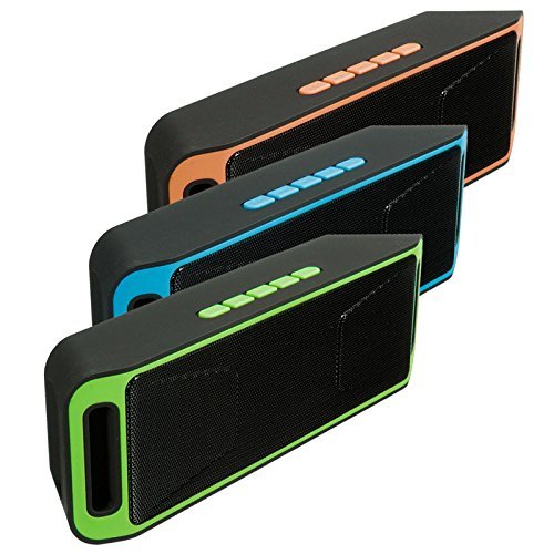Portable Wireless Bluetooth 4.0 Mini Stereo Speaker Mega Bass For iPhone Color Green