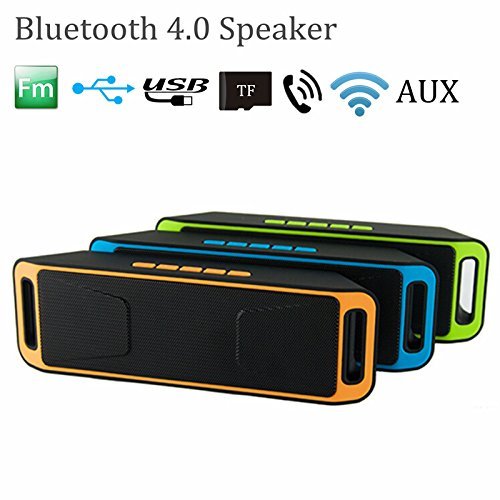 Portable Wireless Bluetooth 4.0 Mini Stereo Speaker Mega Bass For iPhone Color Green N3
