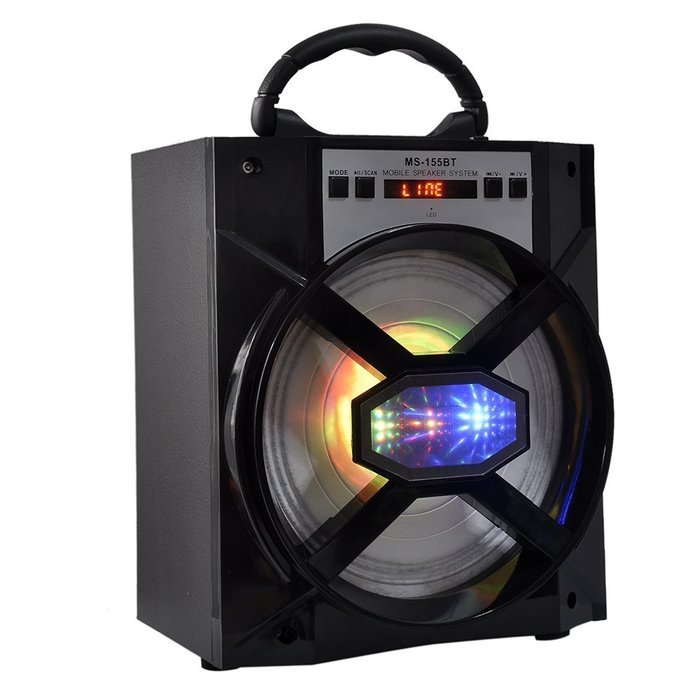 Alloet New Bluetooth Speaker Portable Indoor Outdoor Wireless Speakers with USB/TF/AUX/FM Radio N7
