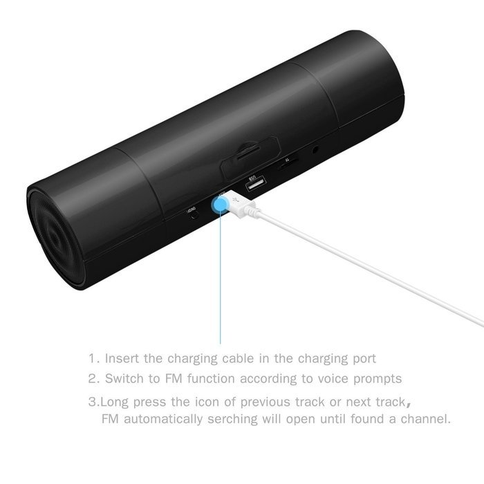 Dylan Bluetooth Speaker Portable Outdoor Speaker Shockproof Dust-proof / Water Resistant Speaker With NFC Function... N17