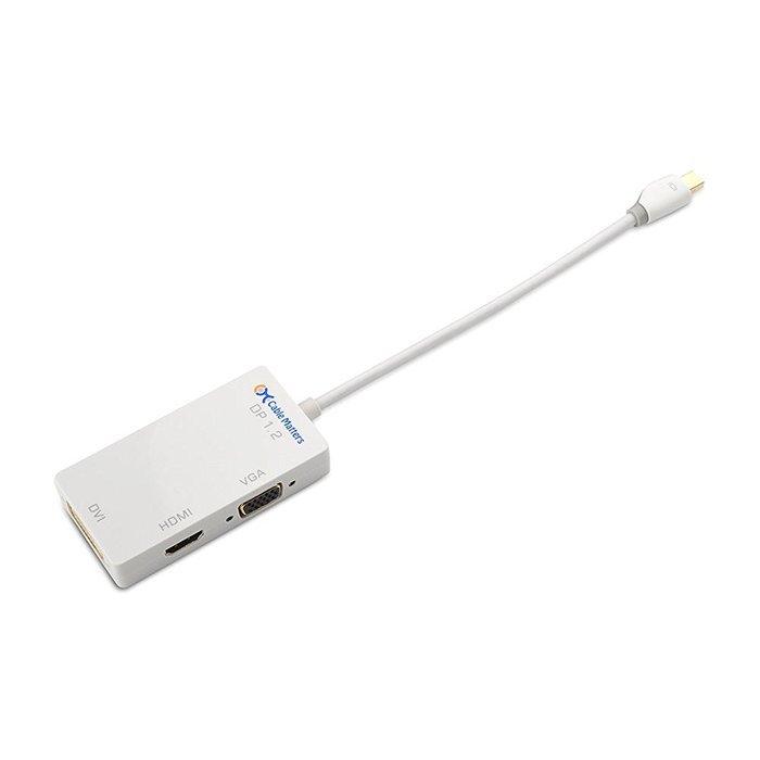 Cable Matters Mini DisplayPort (Thunderbolt&trade; 2 Port Compatible) to HDMI/DVI/VGA Male to Female 3-in-1 Adapter... N8