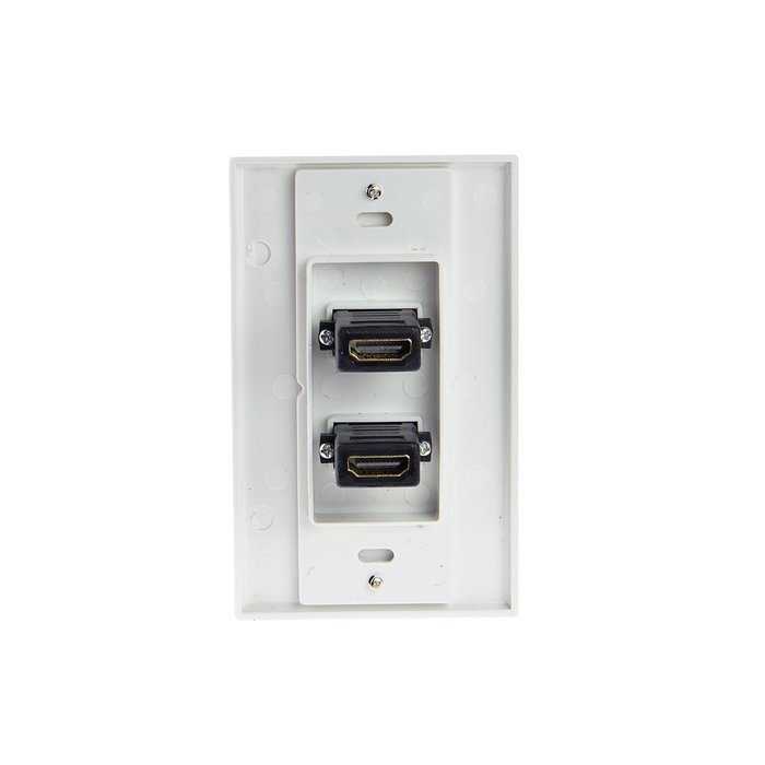 Mediabridge HDMI Wall Plate (2 Port) - [Latest Version - Supports 4K, 3D, ARC] &ndash; Includes FREE Low Voltage Metal... N2