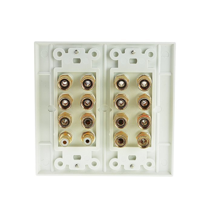 Mediabridge HDMI Wall Plate (2 Port) - [Latest Version - Supports 4K, 3D, ARC] &ndash; Includes FREE Low Voltage Metal... N21