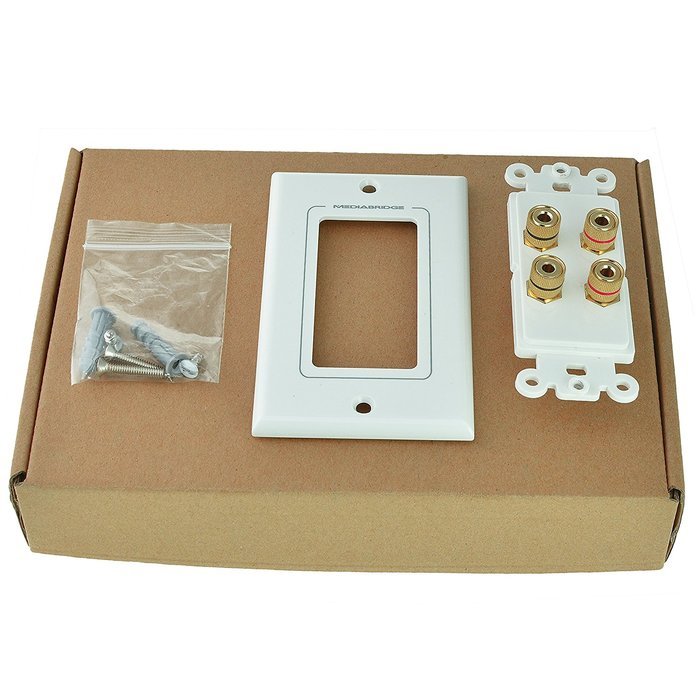 Mediabridge HDMI Wall Plate (2 Port) - [Latest Version - Supports 4K, 3D, ARC] &ndash; Includes FREE Low Voltage Metal... N27