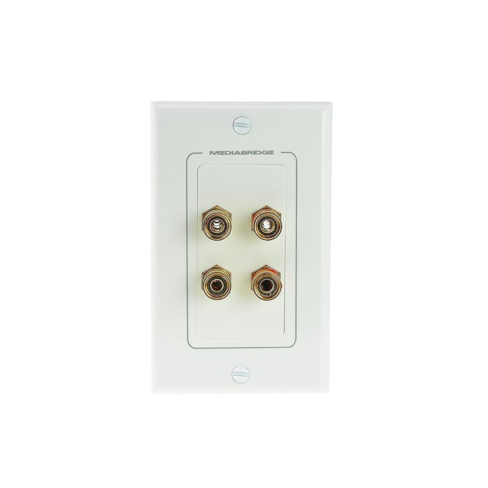 Mediabridge HDMI Wall Plate (2 Port) - [Latest Version - Supports 4K, 3D, ARC] &ndash; Includes FREE Low Voltage Metal... N28