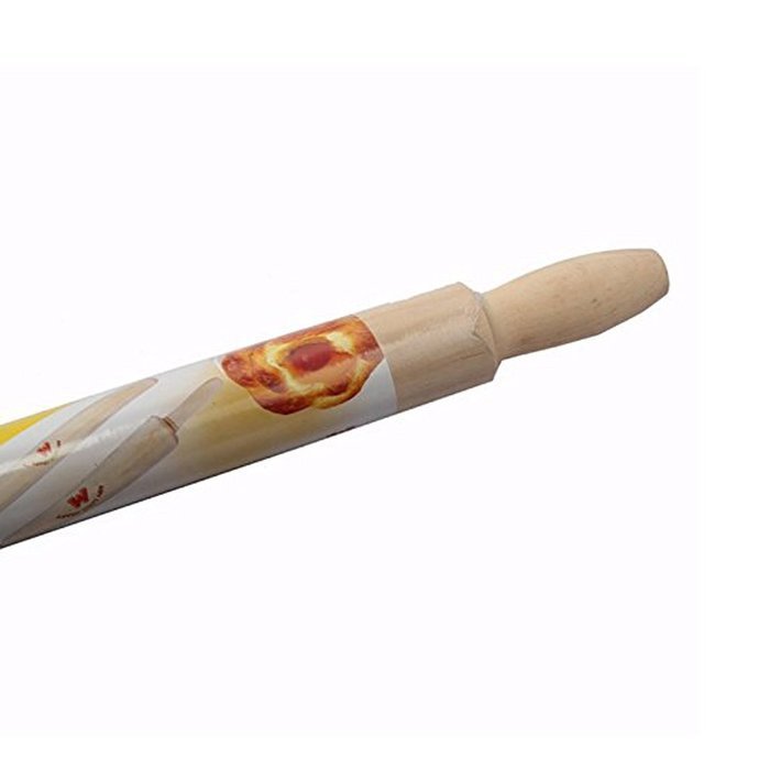 Lasten Wooden Rolling Pin, Dough Roller, Rolling Pin for Consistent Dough & More, Professional Non-Stick Rolling... N8