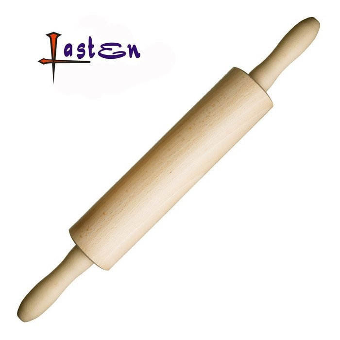 Lasten Wooden Rolling Pin, Dough Roller, Rolling Pin for Consistent Dough & More, Professional Non-Stick Rolling... N9