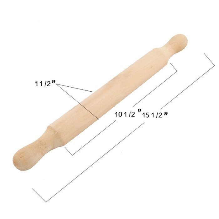 Lasten Wooden Rolling Pin, Dough Roller, Rolling Pin for Consistent Dough & More, Professional Non-Stick Rolling... N15