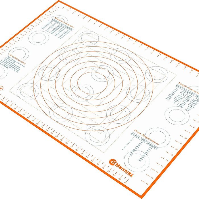 Extra Large Silicone Pastry Mat with Measurements and Conversion Charts, 29.6" x 20.5" Non-Stick Non-Slip, XL...