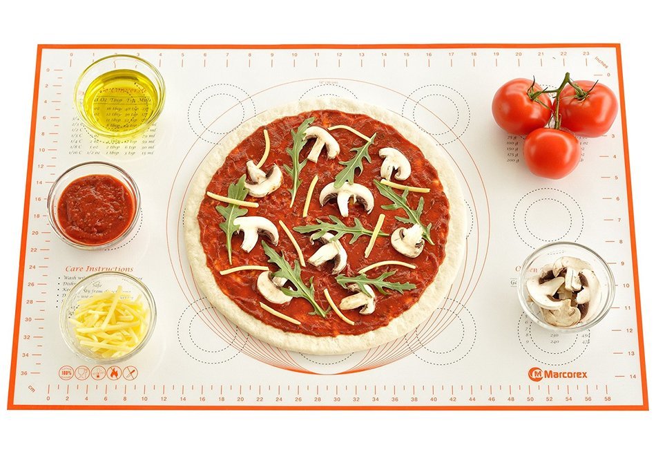 Extra Large Silicone Pastry Mat with Measurements and Conversion Charts, 29.6" x 20.5" Non-Stick Non-Slip, XL... N12