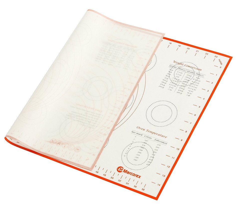 Extra Large Silicone Pastry Mat with Measurements and Conversion Charts, 29.6" x 20.5" Non-Stick Non-Slip, XL... N15