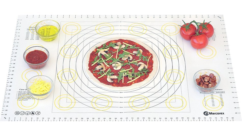 Extra Large Silicone Pastry Mat with Measurements and Conversion Charts, 29.6" x 20.5" Non-Stick Non-Slip, XL... N20
