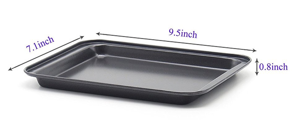 SS&CC Non Stick 8 Inch Oven Baking and Cookie Sheet Heavy-gauge Steel N3