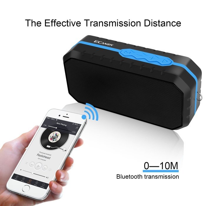 Ecandy Waterproof Wireless Speakers,Unbreak waterproof Shockproof Bluetooth Stereo Speakers,Outdoor Speakers for... N12