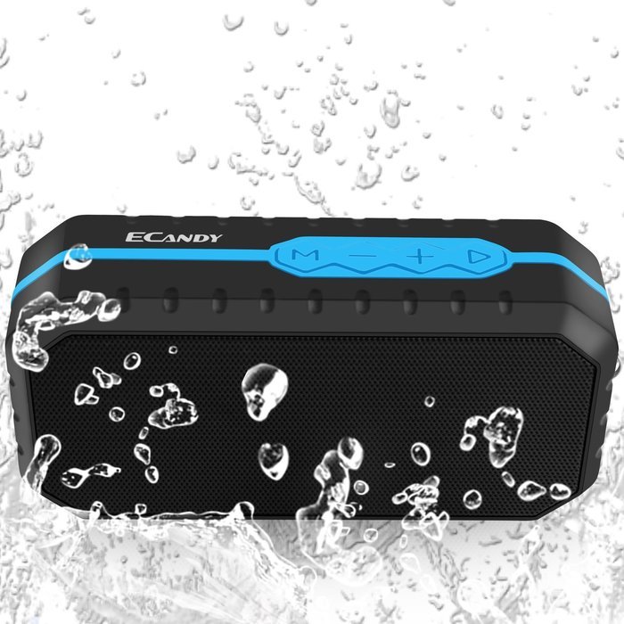 Ecandy Waterproof Wireless Speakers,Unbreak waterproof Shockproof Bluetooth Stereo Speakers,Outdoor Speakers for... N16