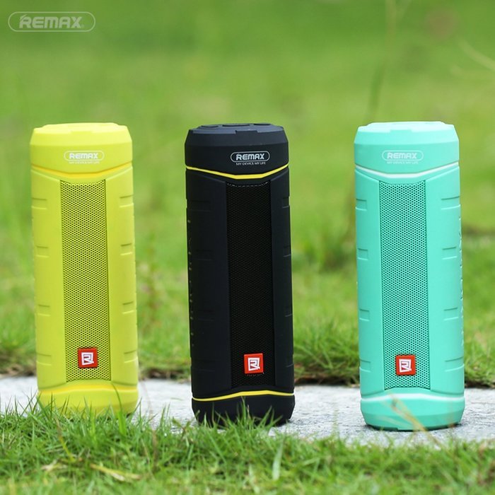 Remax RB-M10 Outdoor Bluetooth Speaker Portable Audio Player Sound Box Bluetooth V4.1 5W2 Speakers Blue Color N4