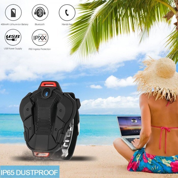 Docooler JS188 Wireless Bluetooth Sport Wirst Speaker Bluetooth 4.0 IP65 Waterproof Hands-free with Mic for iOS... N7
