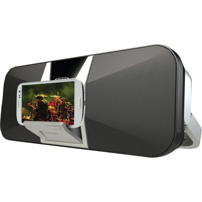 Jensen Portable BLUETOOTH Speaker & FM Receiver with Charging for iPhone/iPod & Smartphones, Folding Stand and...