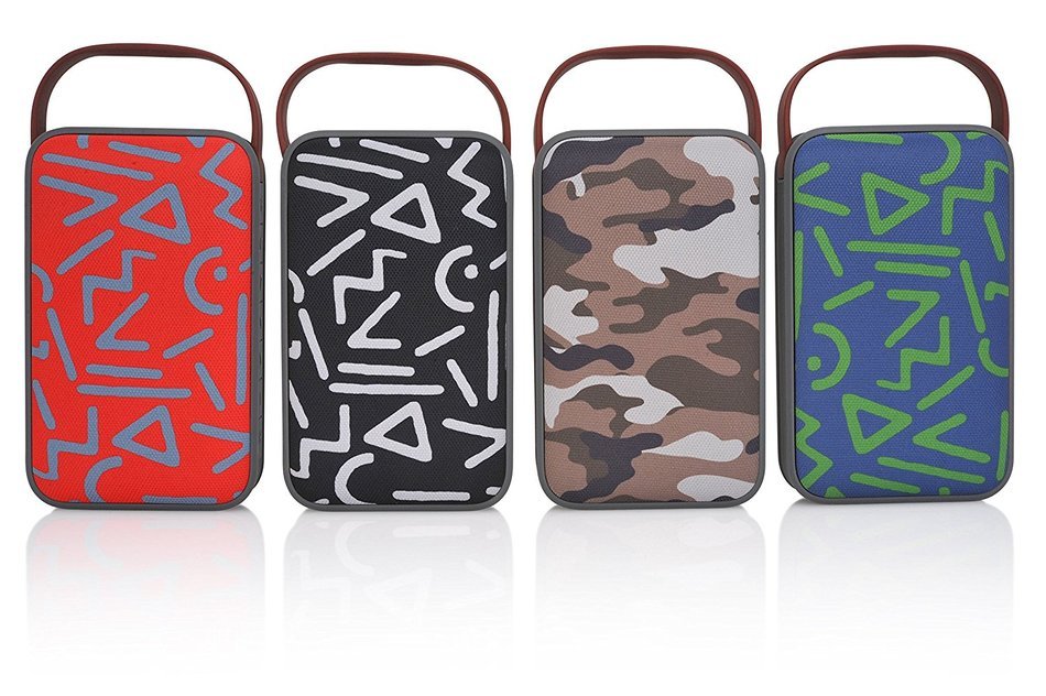 TRAKK Harmony New Model 20W 360 Degree Sound Durable Art Fabric Portable Bluetooth Speaker with Power Bank Immersive... N6
