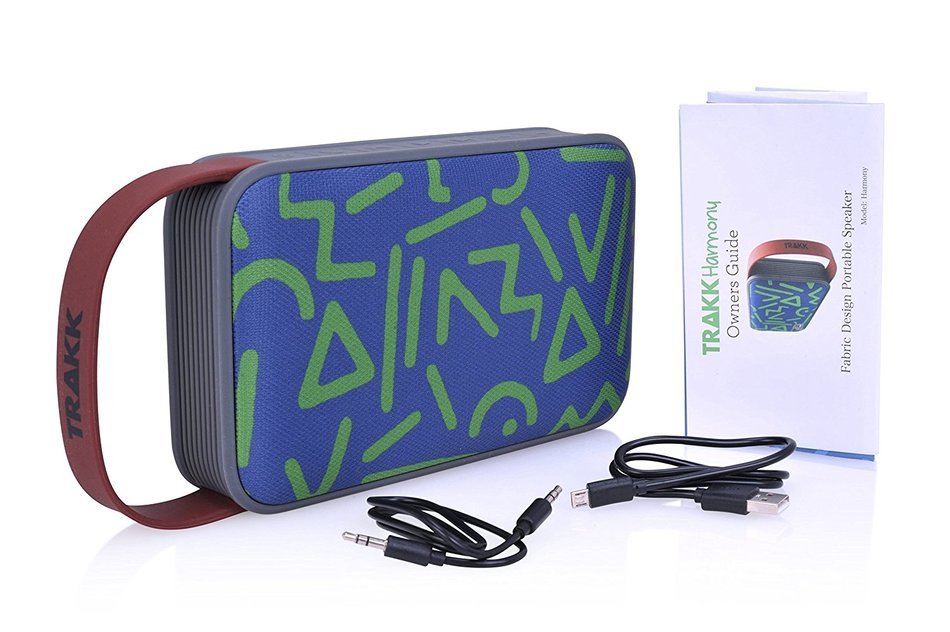TRAKK Harmony New Model 20W 360 Degree Sound Durable Art Fabric Portable Bluetooth Speaker with Power Bank Immersive... N7