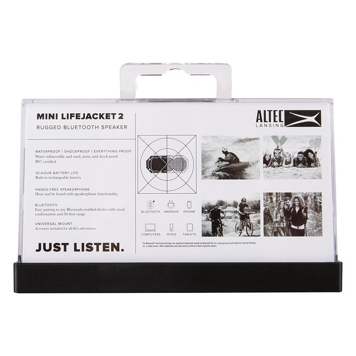 Altec Mini Life Jacket 2 Bluetooth Waterproof Speaker Blue/Black N42