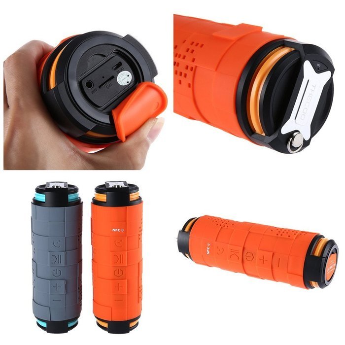 YIDA BS02 Portable Wireless Bluetooth Speaker Stereo Super Bass Waterproof IP6 Dustproof IP4X Shockproof IP3X... N2
