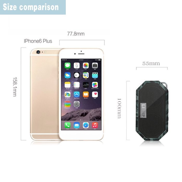 Waterproof Bluetooth Speaker,LESHP Bluetooth Wireless Portable Waterproof Pocket Speaker Shower Speaker with... N4