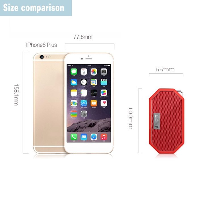 Waterproof Bluetooth Speaker,LESHP Bluetooth Wireless Portable Waterproof Pocket Speaker Shower Speaker with... N28