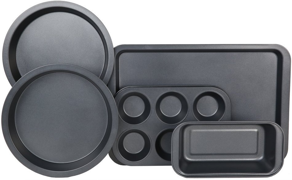 Baking Gift Set - Cake Bake 5 Pieces Including a Cupcake Pan and Cookie Sheet