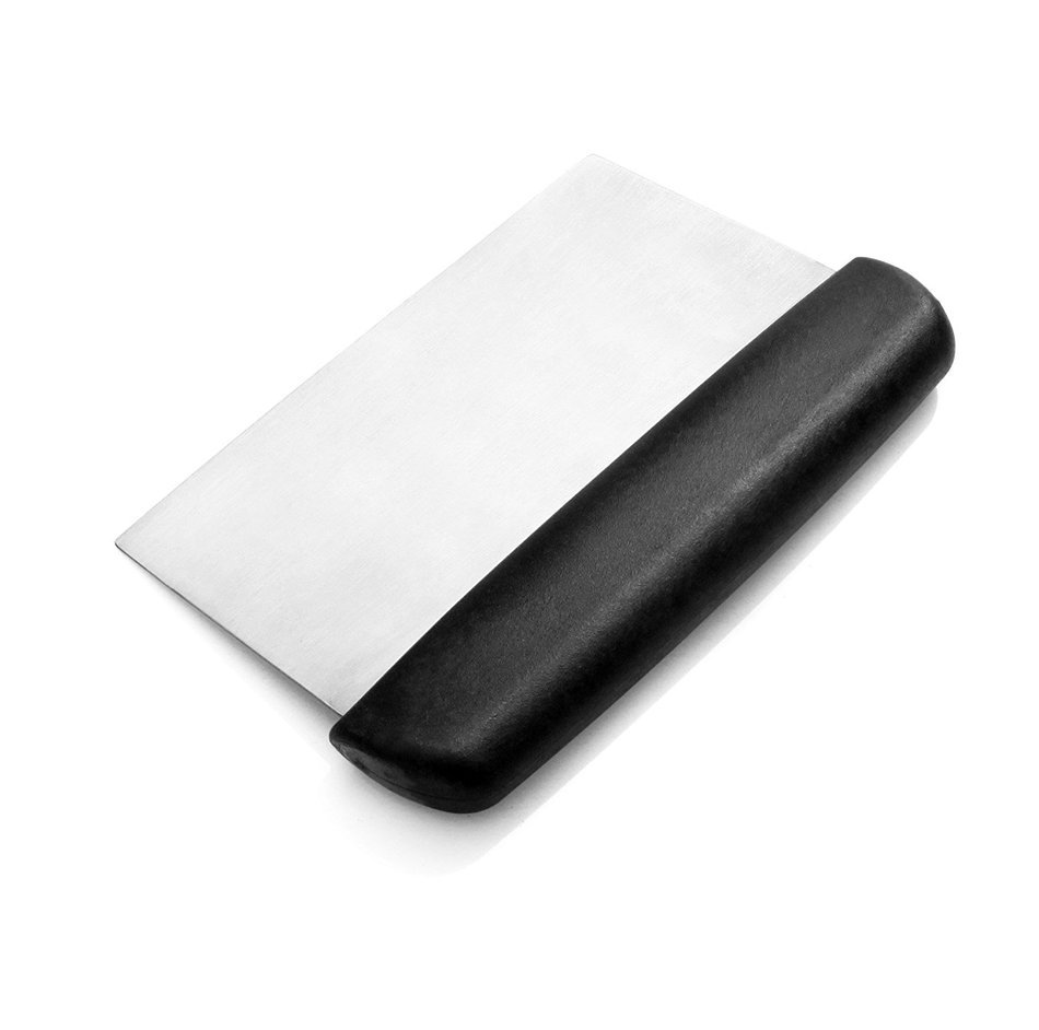New Star Foodservice 36091 Plastic Handle Dough Scraper, 6 by 3-Inch, Black N2