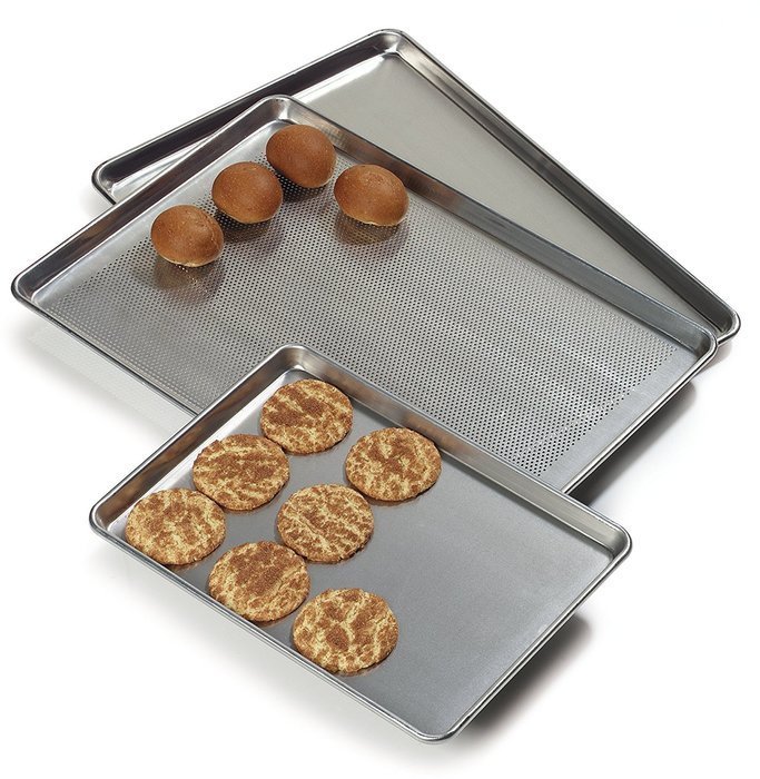 Carlisle 601825 3003 Aluminum Full Size Sheet Pan, 25.75" Length x 17.81" Width (Case of 12) N2