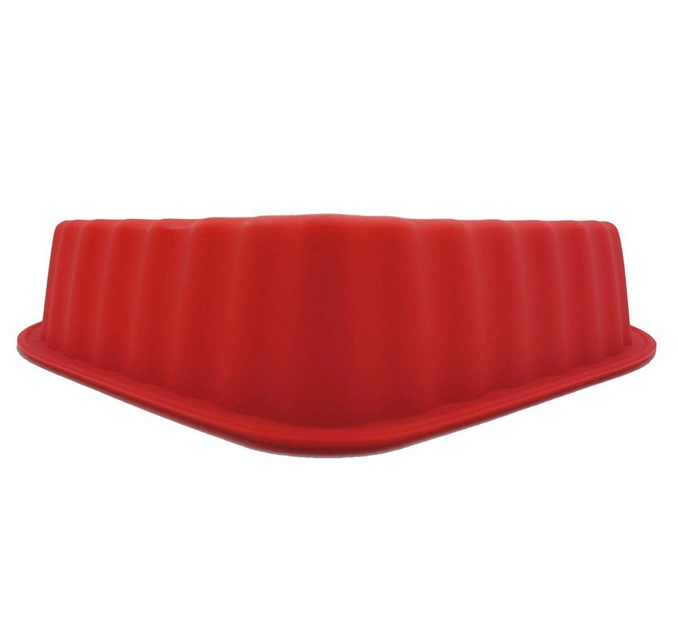 Heart Shape Silicone Cake Baking Mold (Red) N3