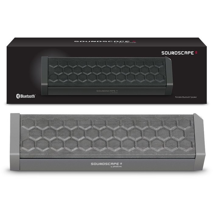 Photive SOUNDSCAPE 8 Powerful Portable Wireless Bluetooth Speaker with 8 Hour Battery and Built in Speakerphone... N9