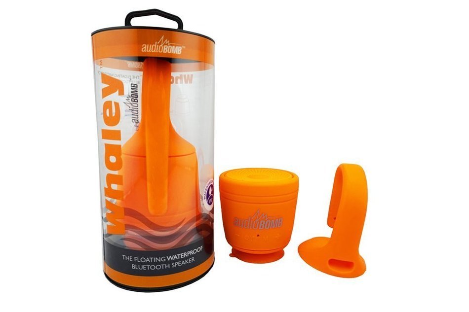 AudioBomb 12176 Whaley Waterproof Bluetooth Portable Rechargeable Speaker Pair Two & Play(Included Suction Cup... N15